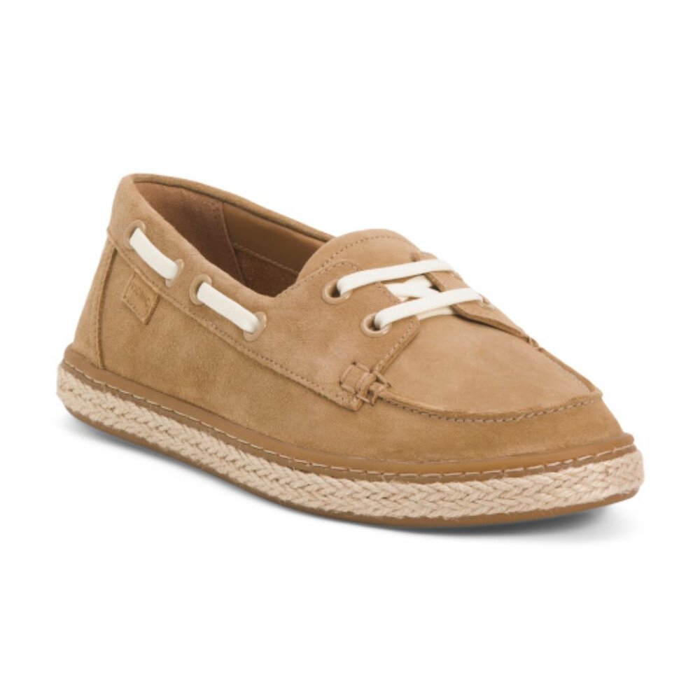 VIONIC Suede Bay Comfort Boat Shoes - Picture 1 of 3